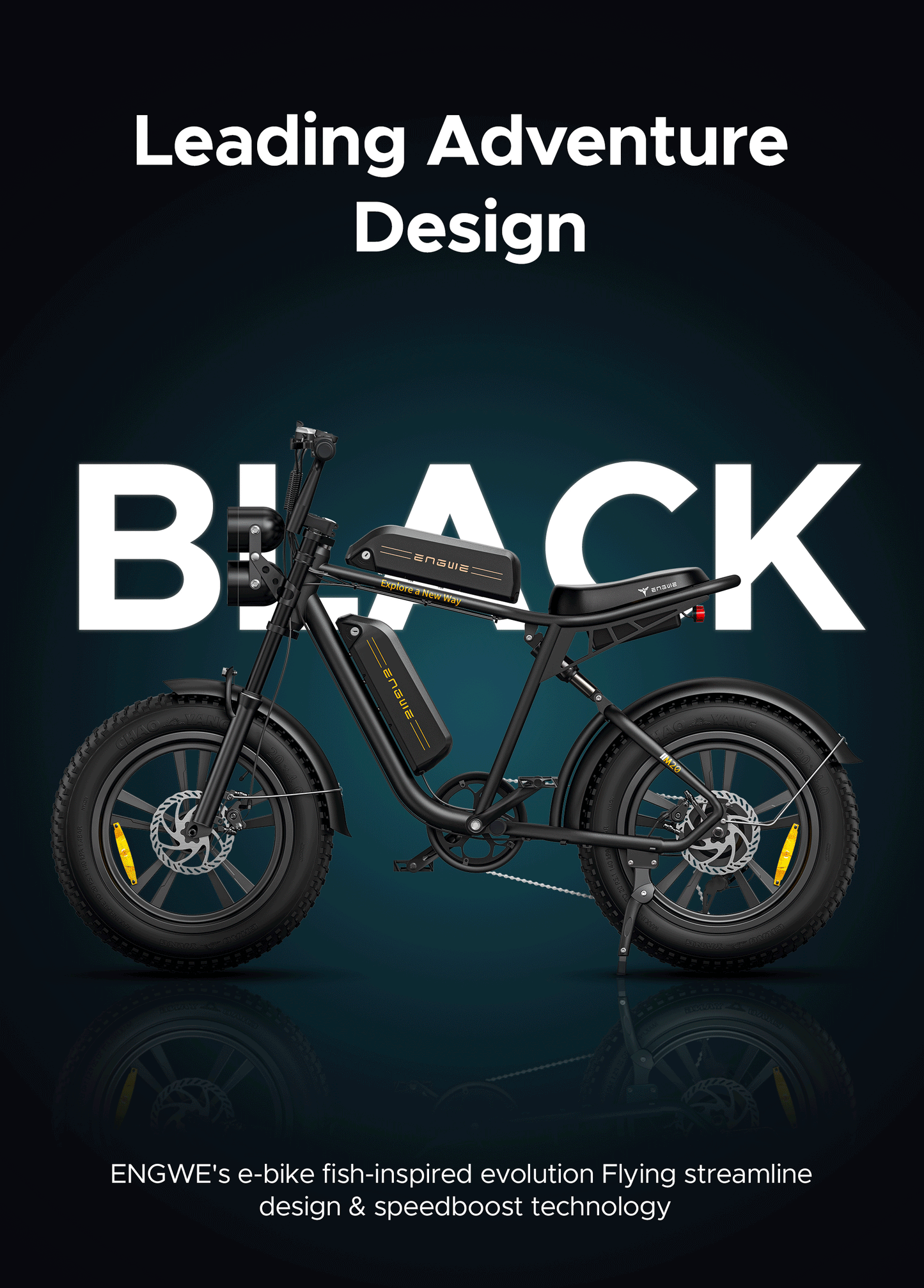Engwe M20 Fatbike Dubbele Accu | Accelerate