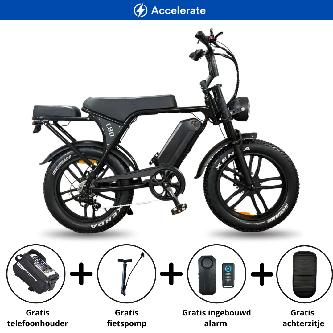 OUXI C80 (V8) | Zwart | Nieuwste versie