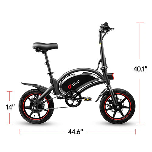DYU D3F - 14 Inch Mini Opvouwbare fiets - Accelerate